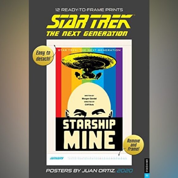 Star Trek 2020 Poster Calendar: The Next Generation Posters by Juan Ortiz - Picture 1 of 9